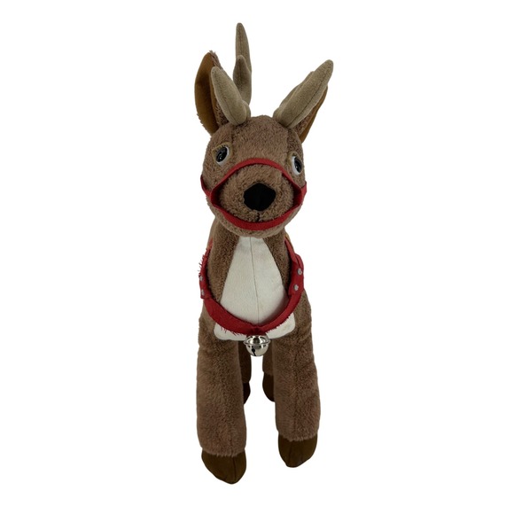 The Polar Express Reindeer Plush Bell Harness Hallmark Entertainment Warner Bros - Picture 3 of 12